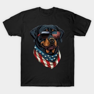 Rottweiler 4th of July T-Shirt